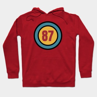 The Number 87 - eighty seven - eighty seventh - 87th Hoodie